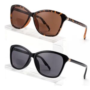 2 Pairs Women Outdoor Bifocal Reading Sunglasses +2.75